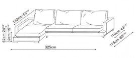 Lazy Time Plus 325cm x 175cm L-Shape Sofa (Left-Hand)