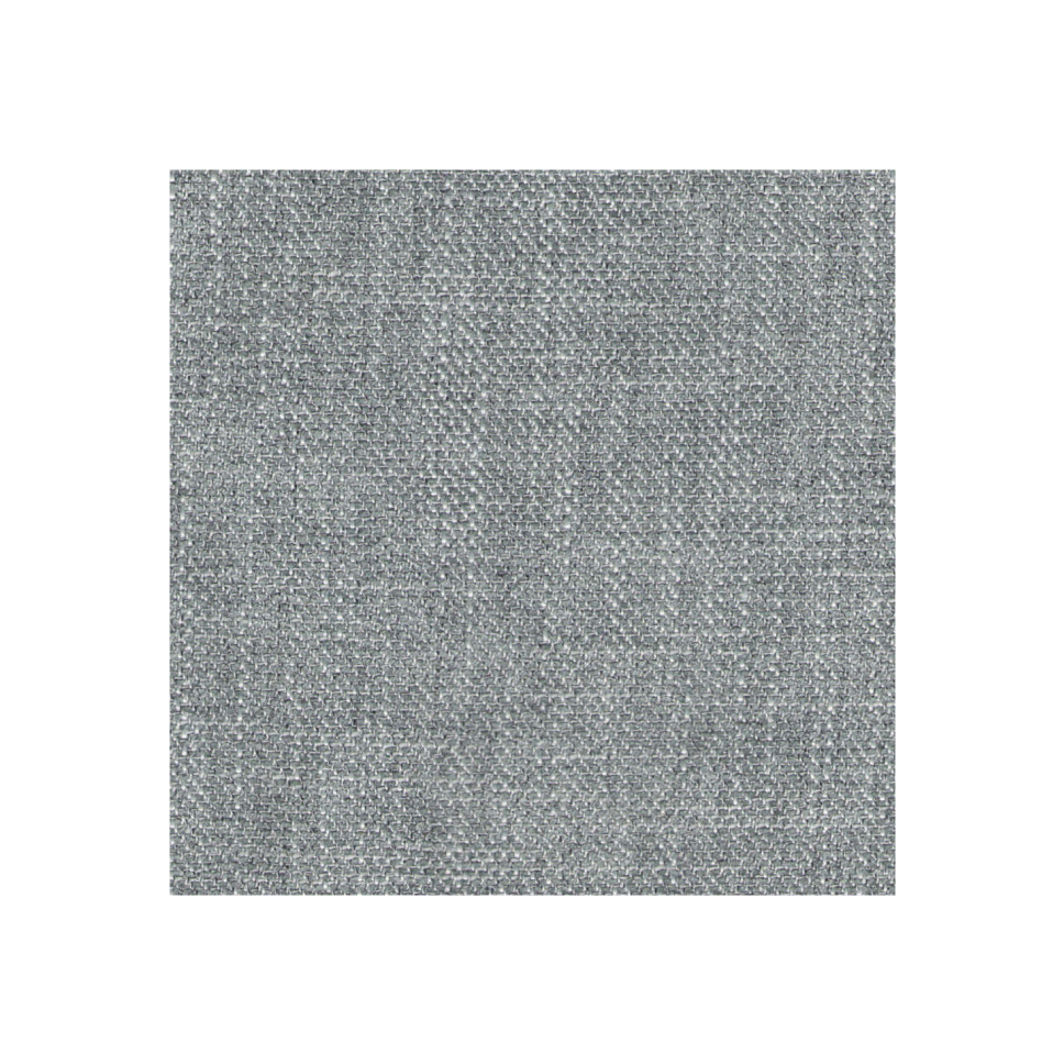 A square swatch of the Nickel fabric, showing a tight weave in a grey colour with white bits