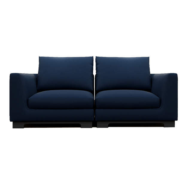 Lazytime Modular Two-Seat Sofa in dark blue