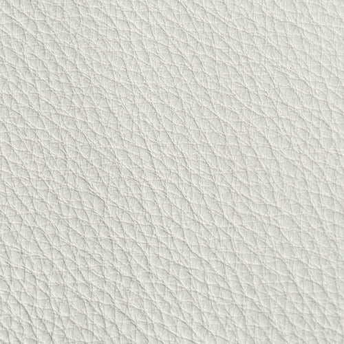 a square swatch of the Chalk Leather showing a cream colour