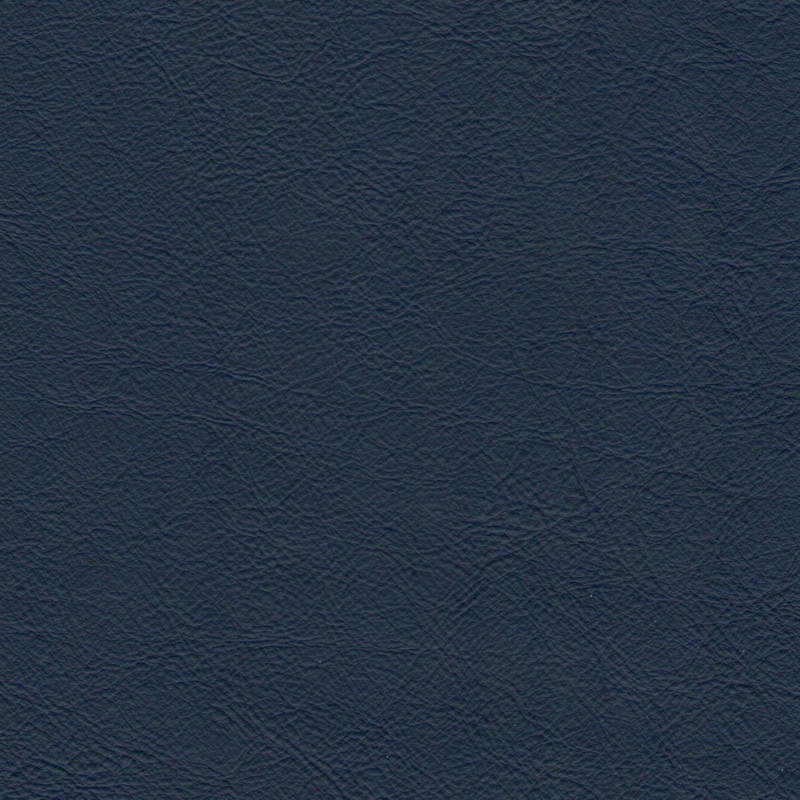 a square swatch of the lazy time leather which is a dark blue