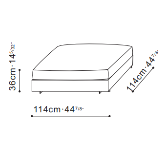 Clouds Large Ottoman