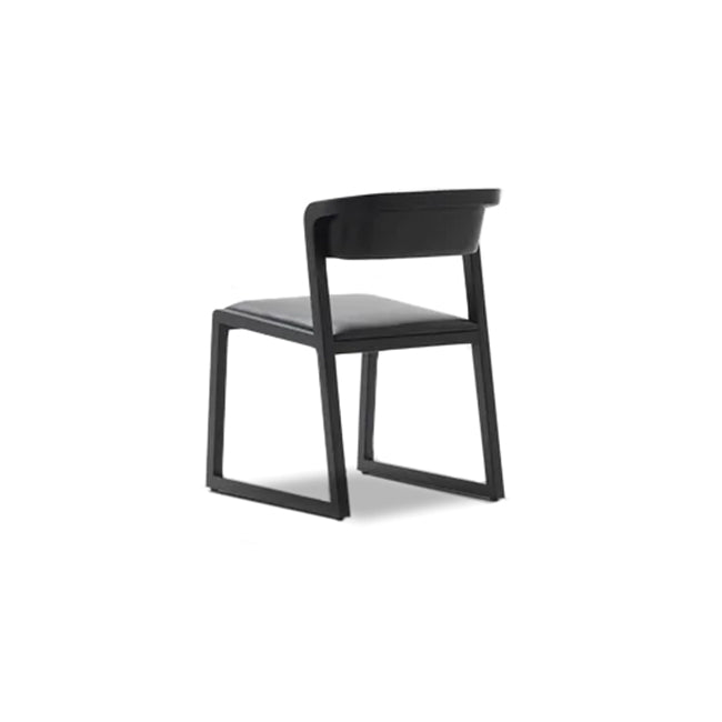 Ming Dining Chair in Black Leather