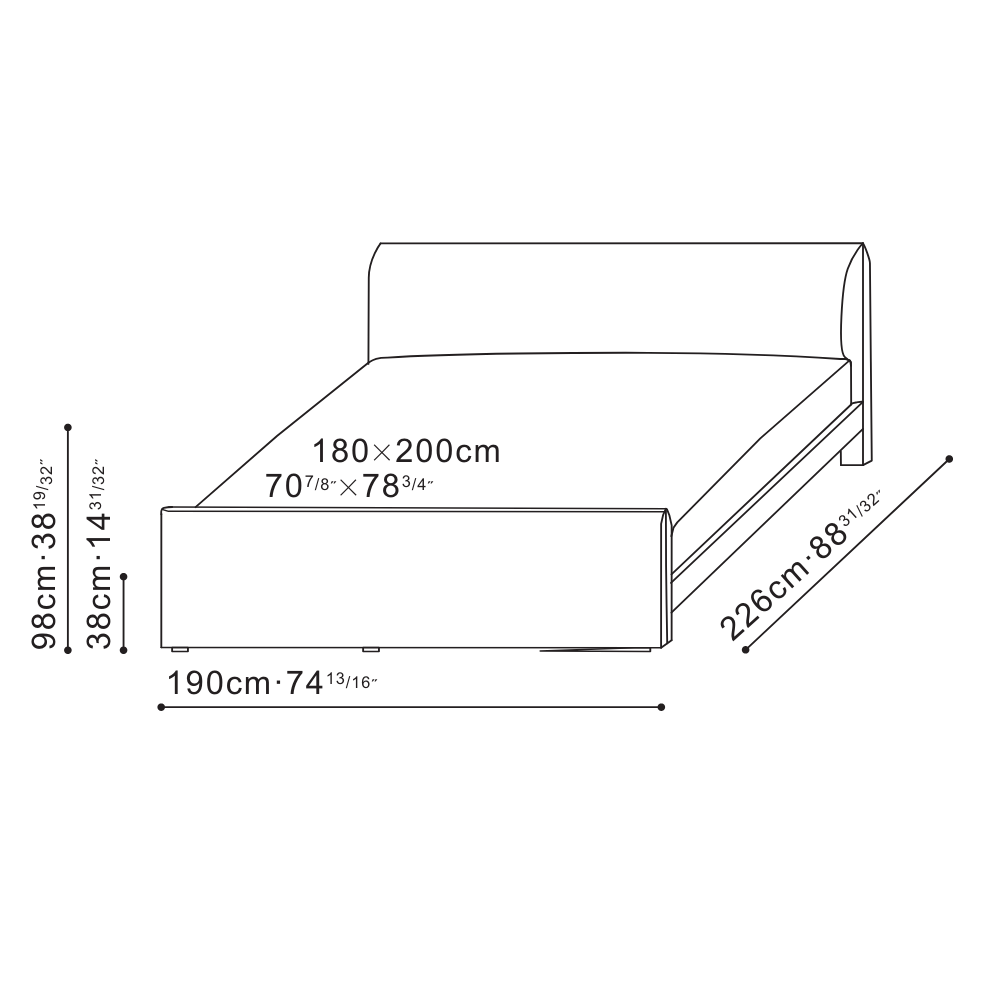 Era Plus Super King Bed