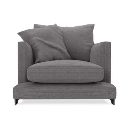 Lazytime Plus Armchair in Granite grey fabric