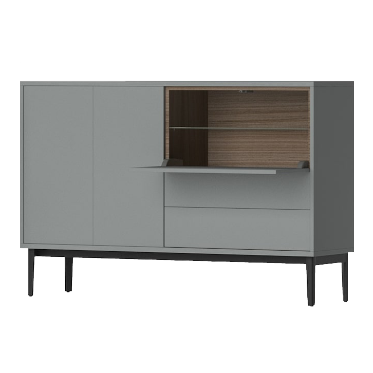 Pixel Sideboard with Drop-Leaf Door