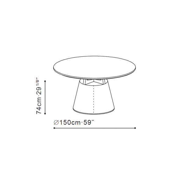 Unity 150cm Round Marble Dining Table