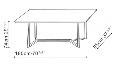 Vessel 180cm Dining Table